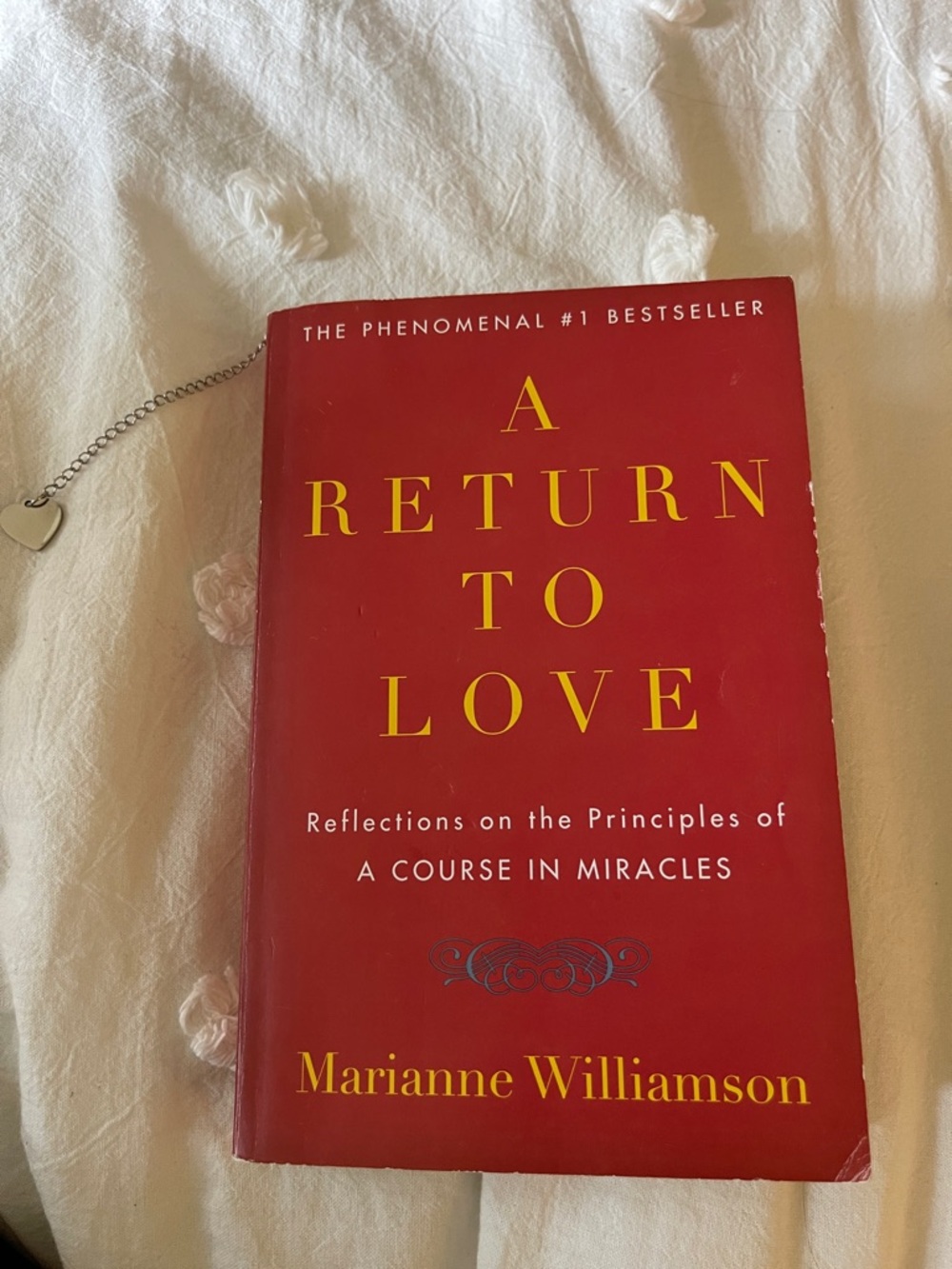 Source Unknown Red and Yellow "A Return to Love" Book